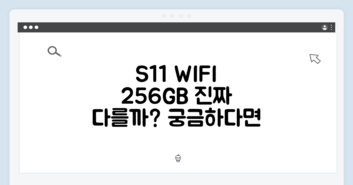 S11 WIFI 256GB, 뭐가 다를까?