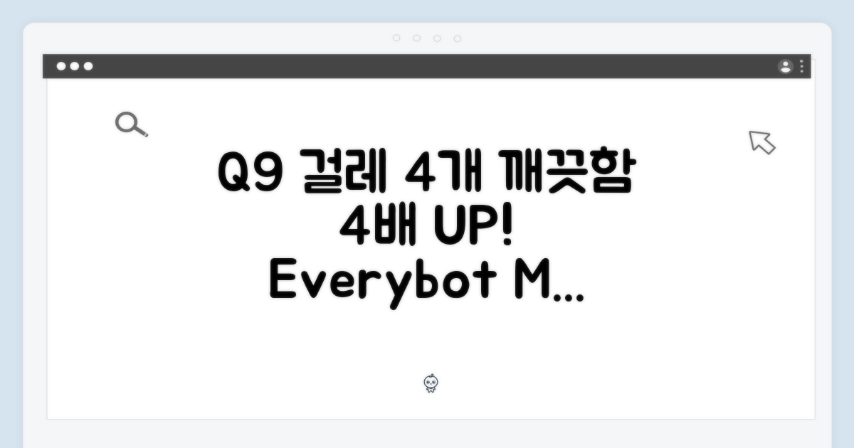 에브리봇 Q9 전용 걸레 4개, 깨끗함 4배!