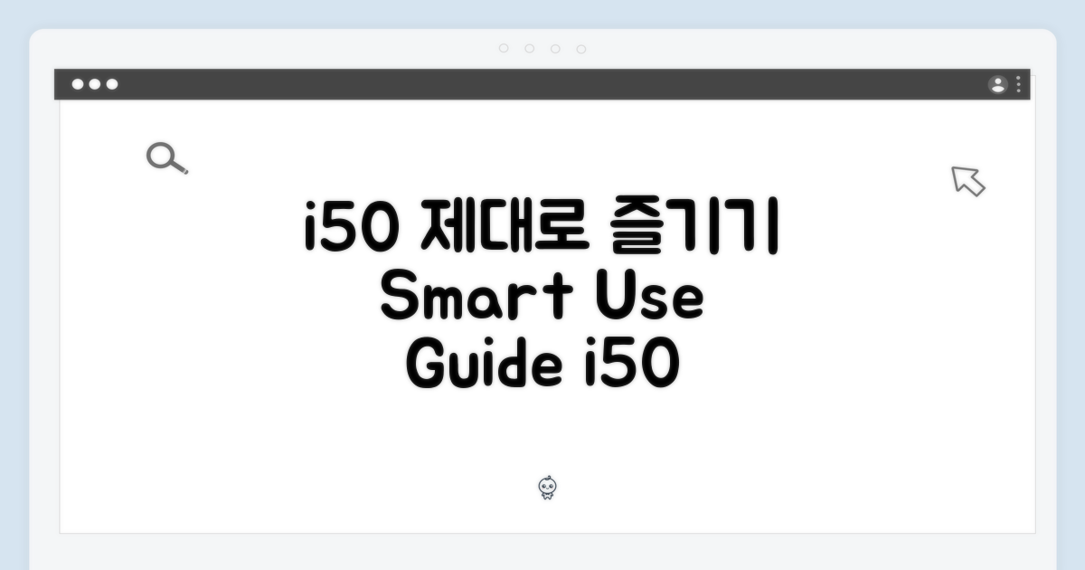 아이닉 i50, 제대로 써보세요!