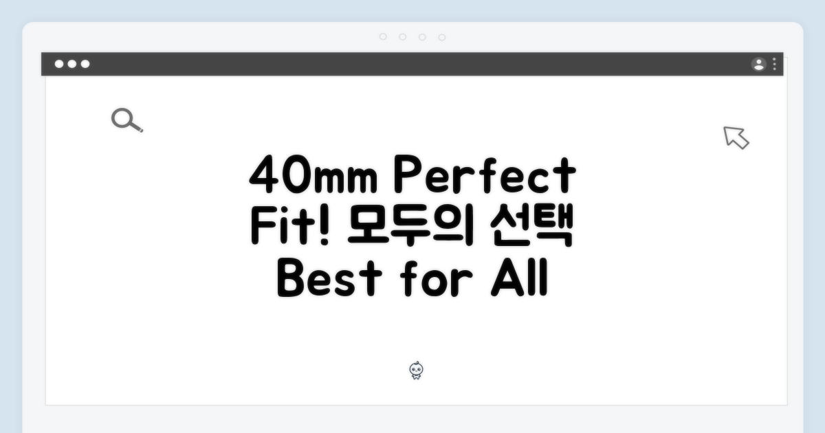 40mm, 모두에게 완벽한 선택