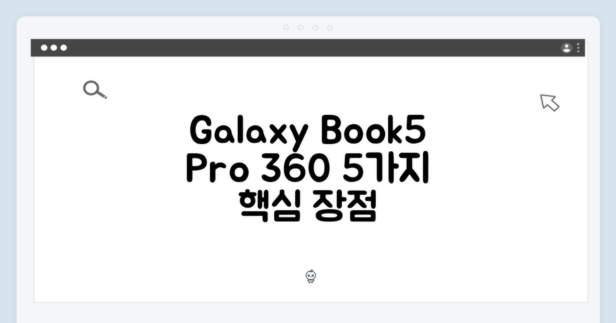갤럭시북5 Pro 360: 16GB/512GB 5가지 핵심 장점