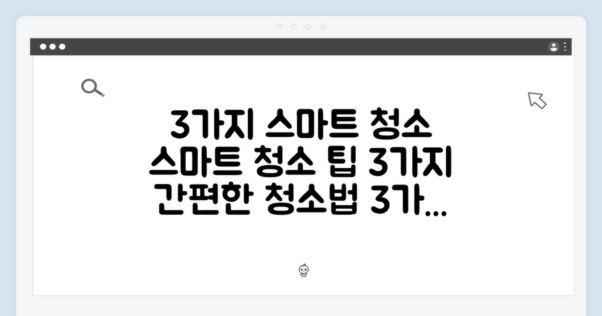3가지 스마트 청소