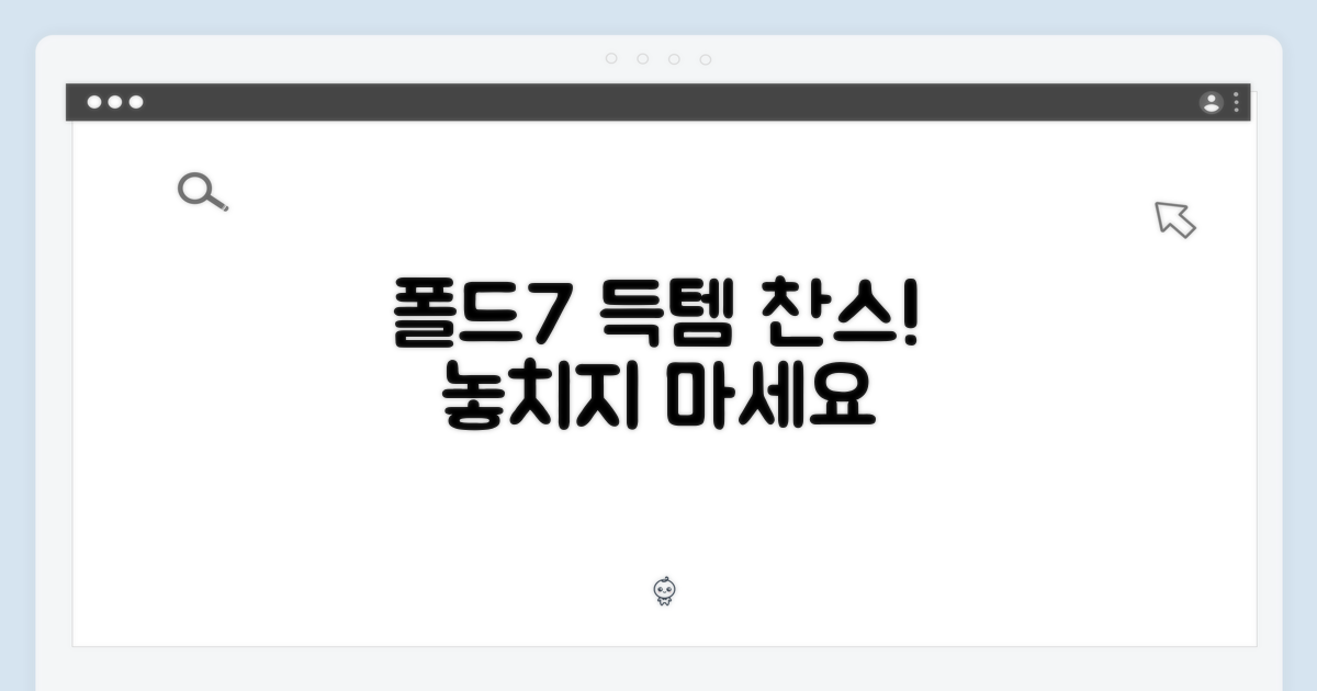 당신의 폴드7 득템 찬스!