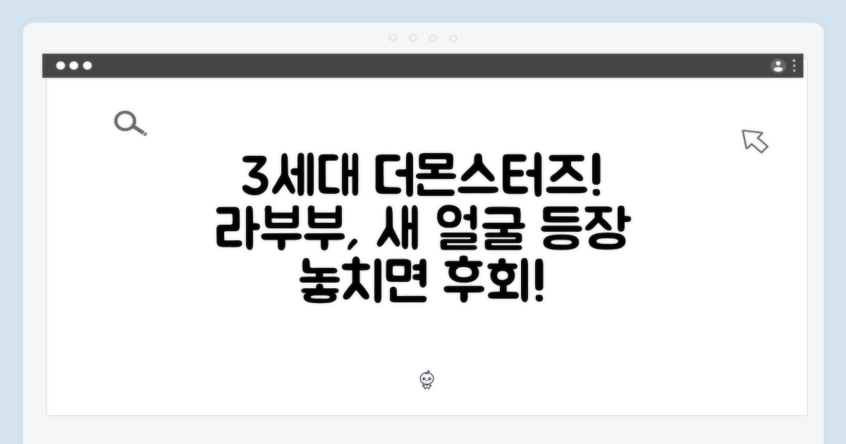 3세대 더몬스터즈: 새 얼굴 라부부