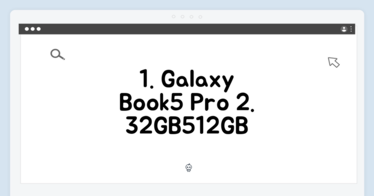 갤럭시북5 프로 32GB/512GB 완벽 가이드