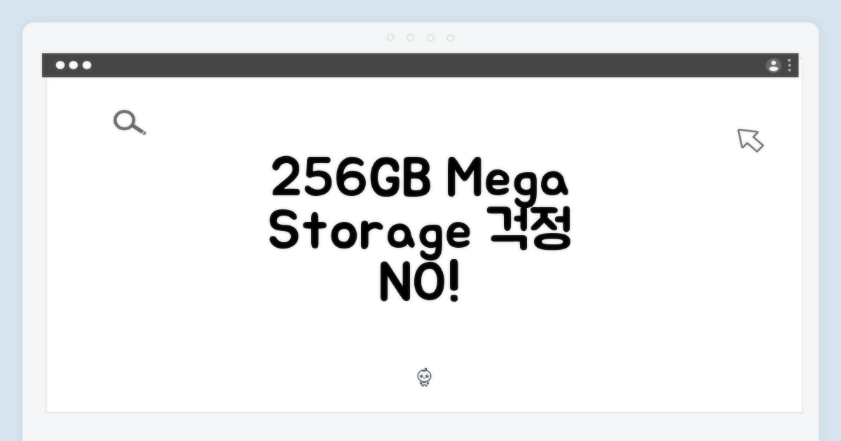 압도적인 256GB 저장 공간