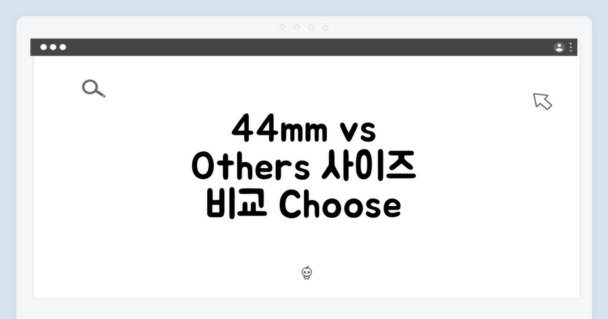 44mm vs 다른 사이즈