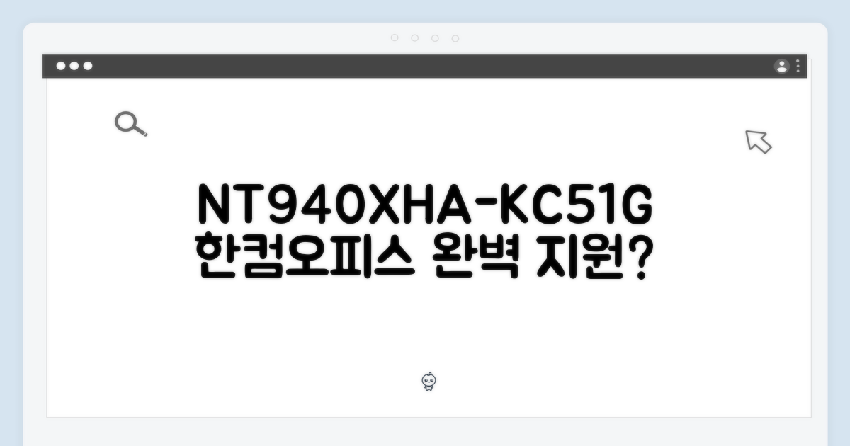 NT940XHA-KC51G, 한컴오피스 완벽 지원?