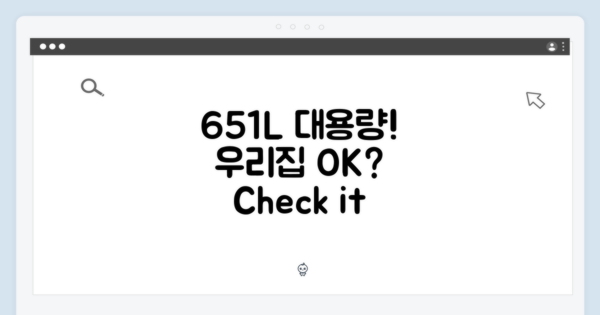 651L 용량, 우리 집엔 맞을까?
