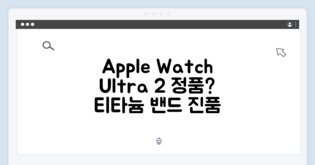 2024 애플워치 Ultra 2, 티타늄 트레일 루프 정품일까요?