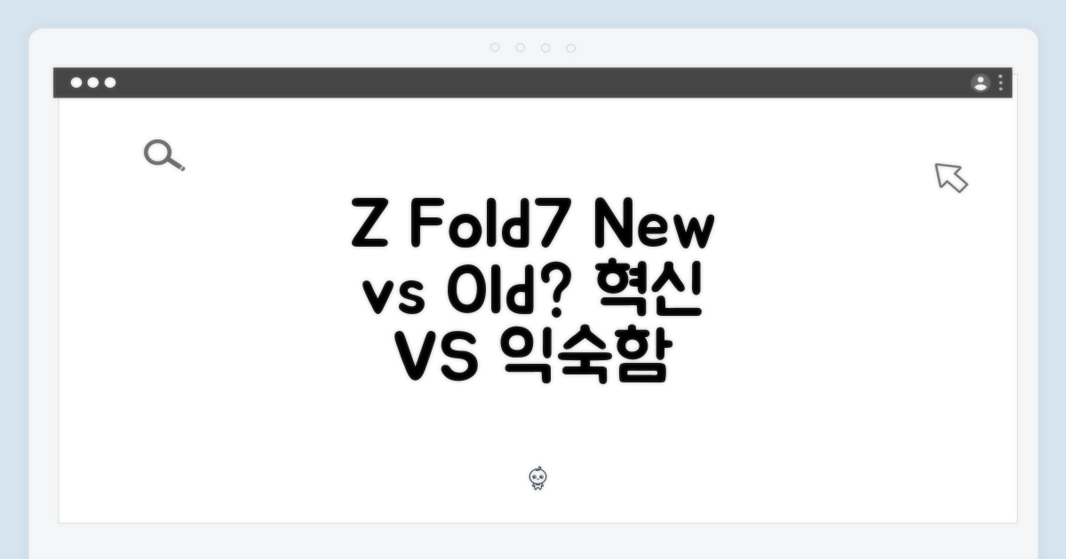 Z Fold7: 혁신 vs 익숙함