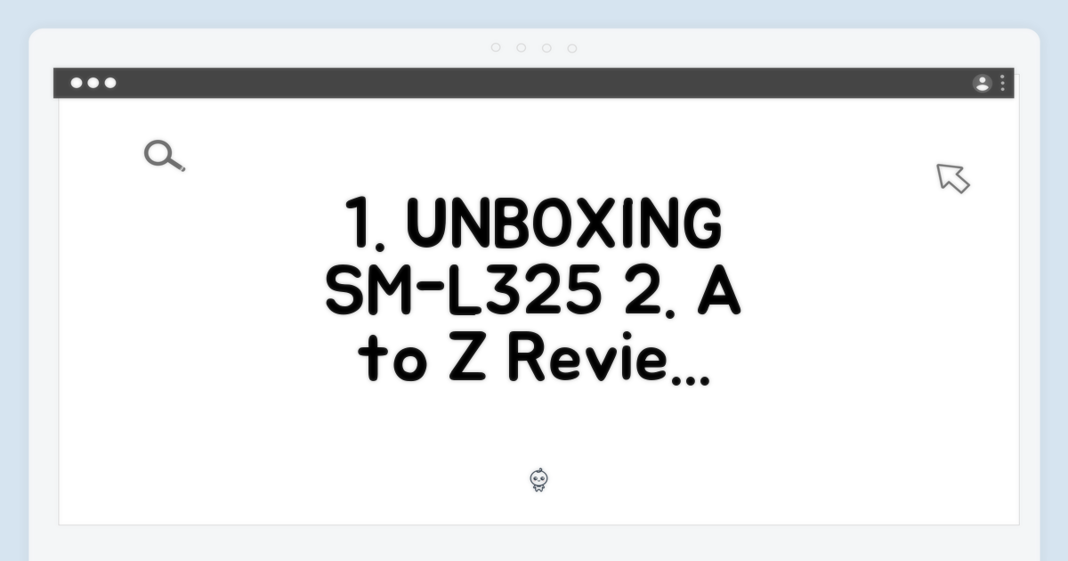 미개봉 SM-L325, 이것이 궁금하다!