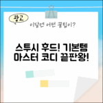 스투시 후드 집업 티셔츠 베이직 마스터하기