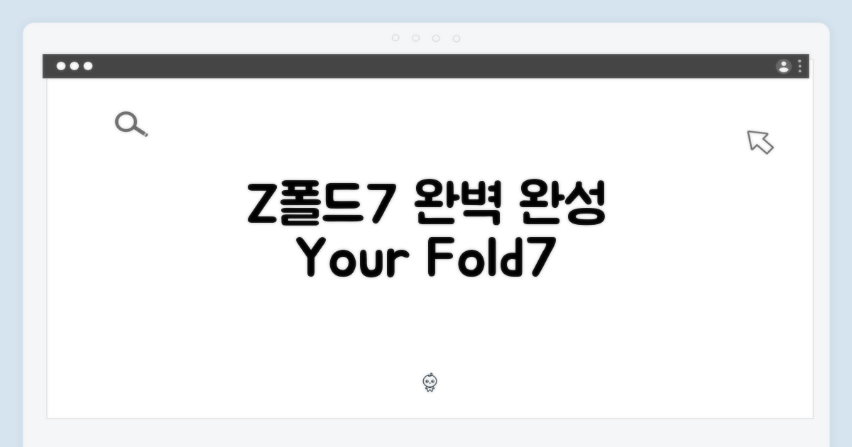 당신의 Z폴드7, 완성하세요