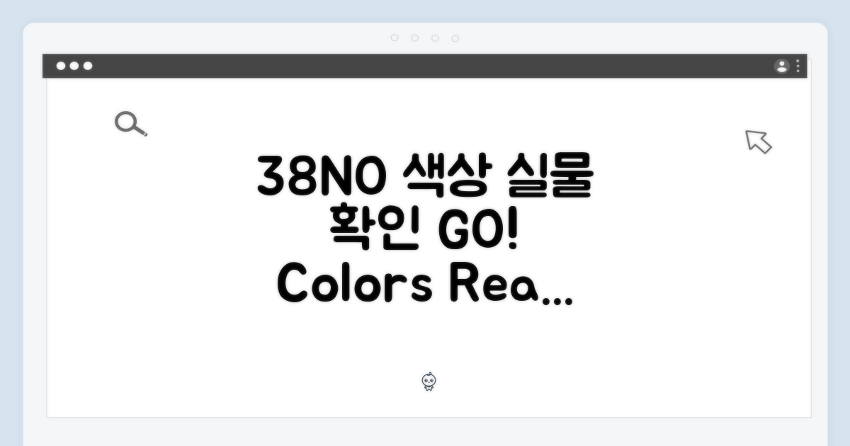 38NO 색상 실물 확인