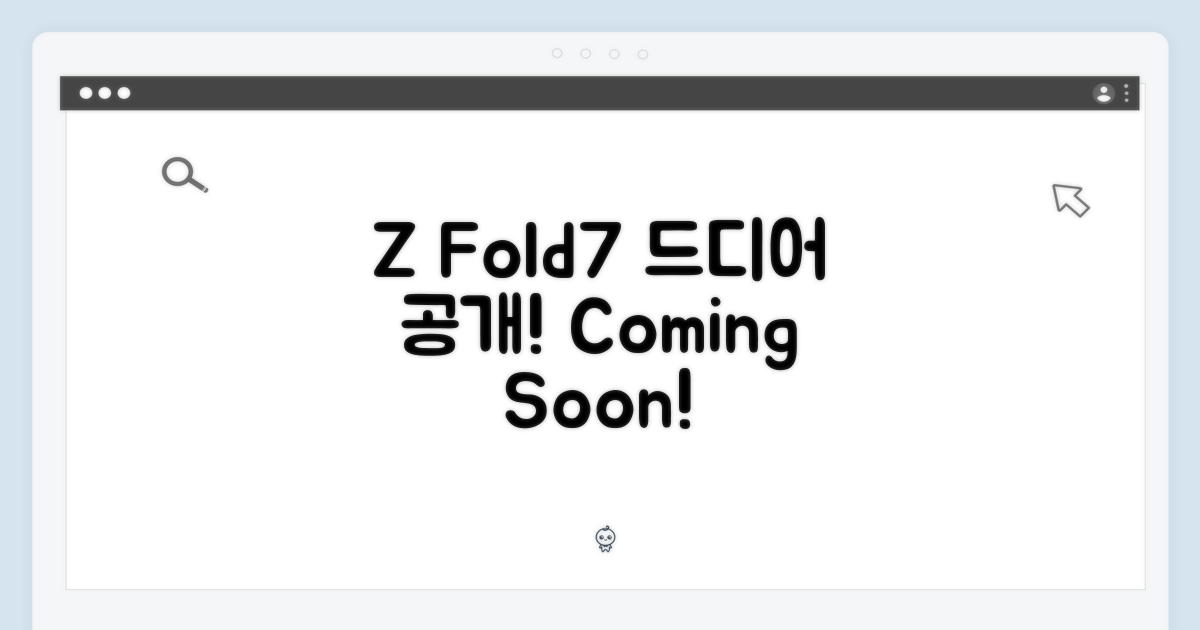 Z Fold7, 바로 만나보세요!