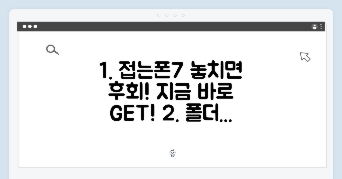 폴더블7, 놓치지 마세요!