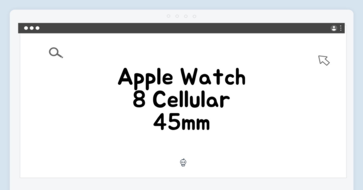 Apple 워치 8 셀룰러 45mm: 미드나잇 마스터하기
