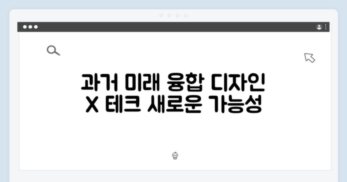 과거 디자인, 미래 기술 융합