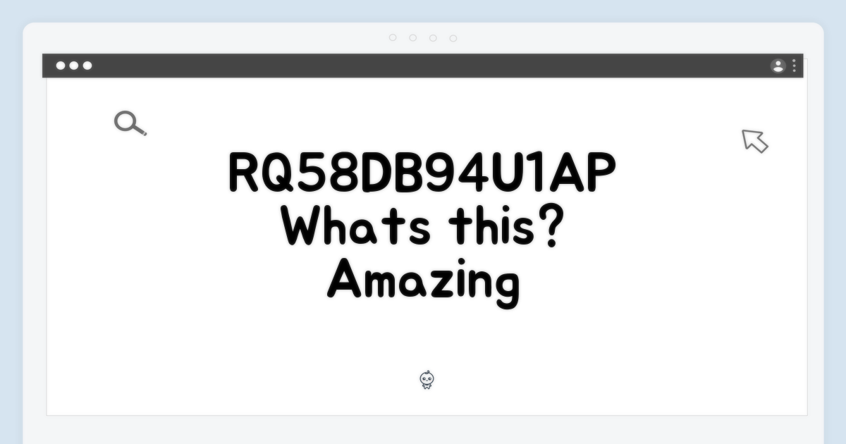 RQ58DB94U1AP, 어떤 기능?