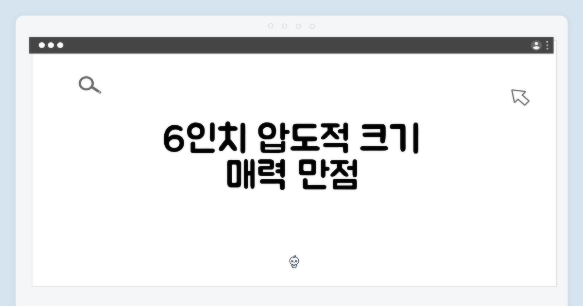 6인치의 매력을 느껴보세요