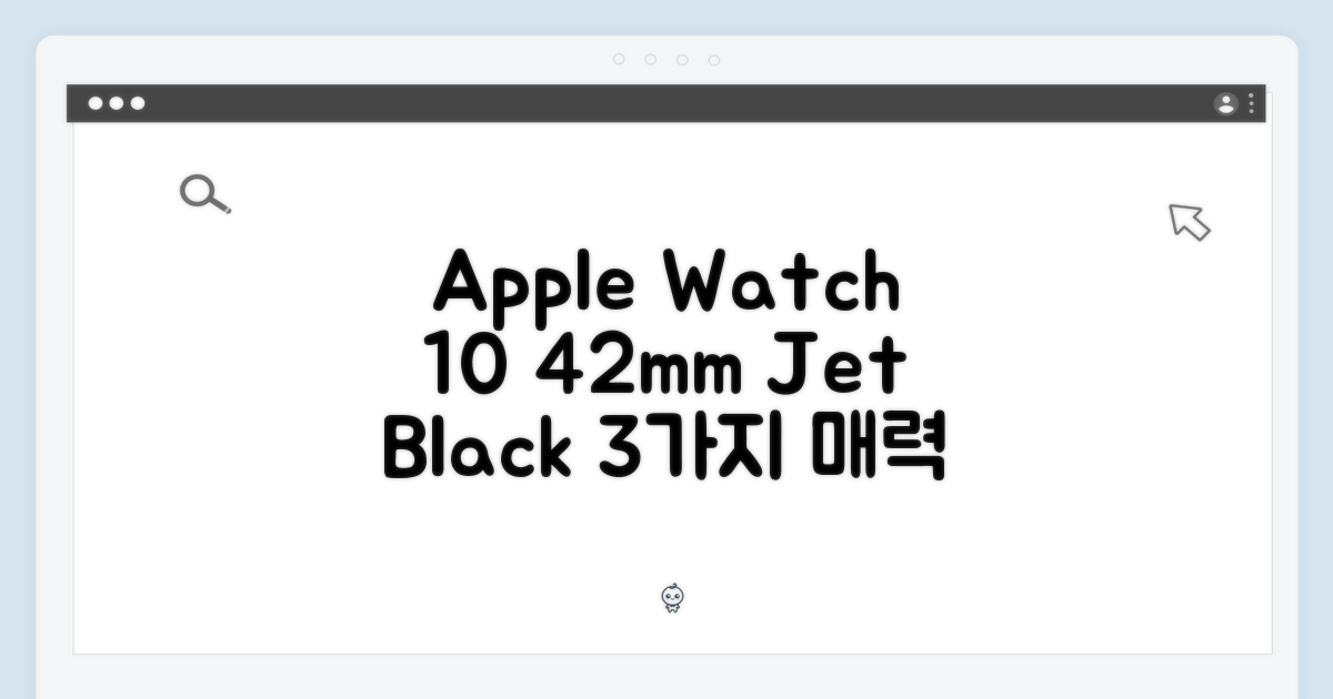 애플워치 10 42mm 제트블랙: 3가지 매력 포인트
