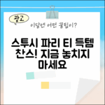 스투시 파리 티셔츠, 놀라운 득템 찬스!