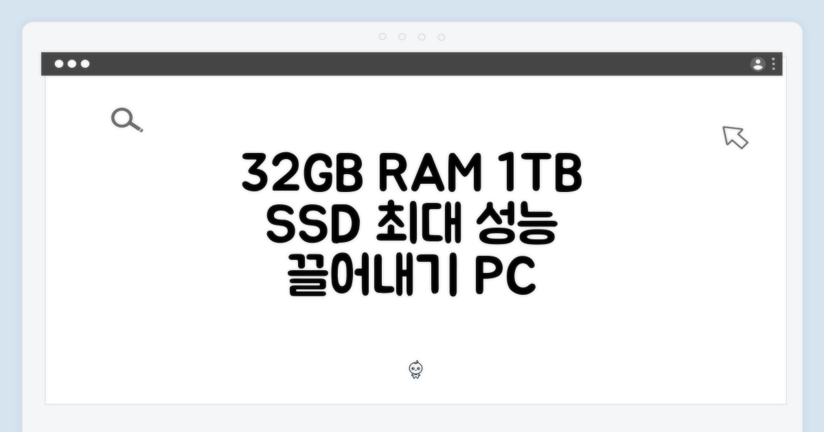 32GB RAM, 1TB SSD 완벽 활용법