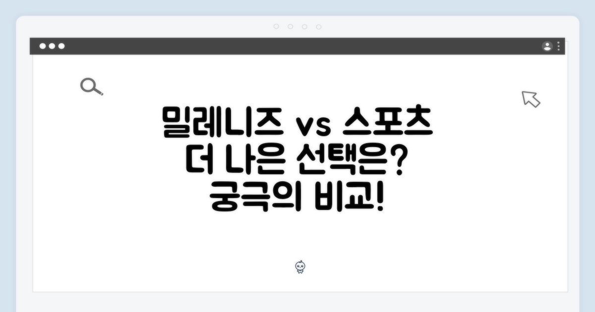 밀레니즈 루프 vs 스포츠 밴드
