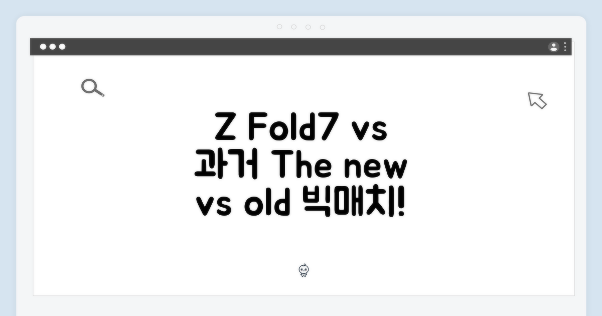 과거 모델 vs Z Fold7