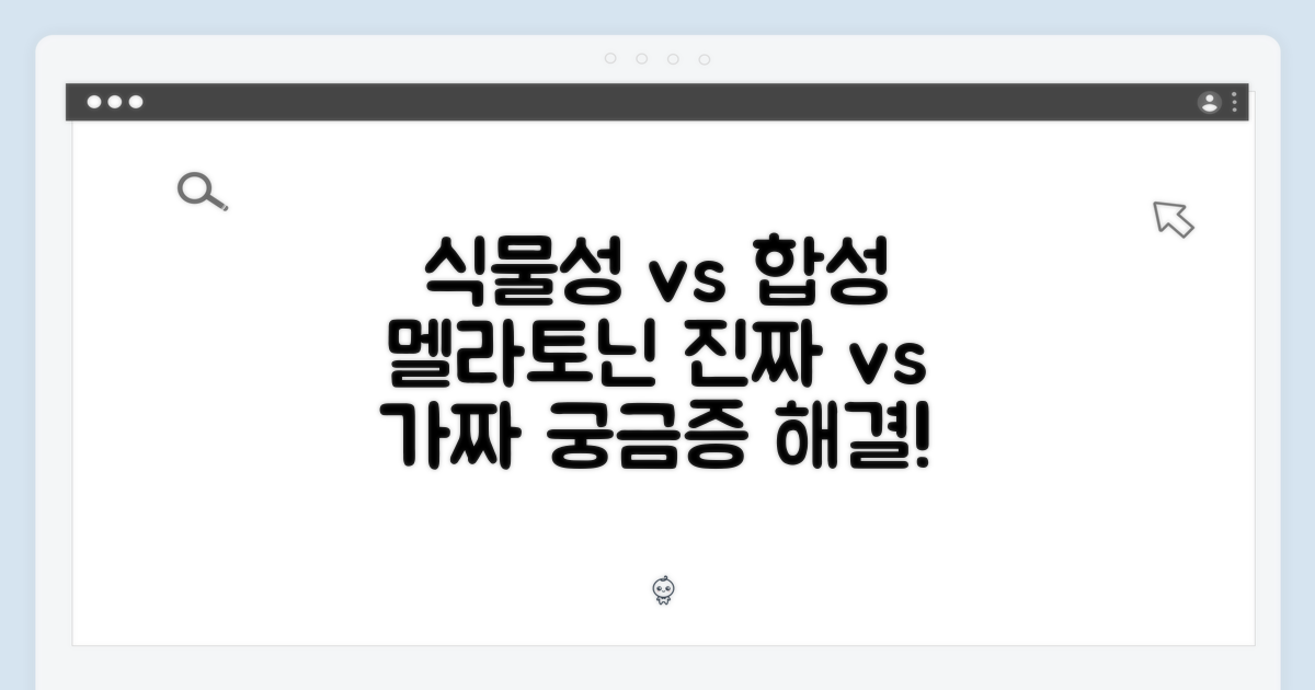 식물성 vs 합성 멜라토닌, 무엇이 다를까요?