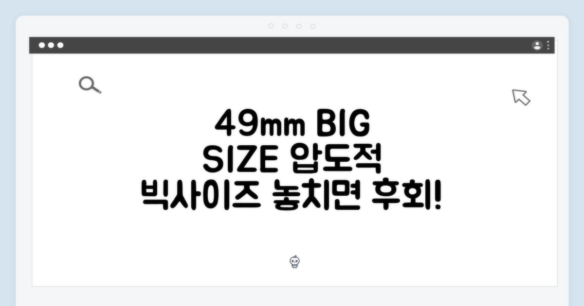 49mm, 빅 사이즈의 매력