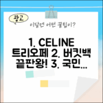 탄 셀린느 트리오페, 누구나 드는 버킷백!