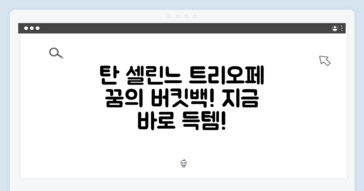 탄 셀린느 트리오페, 누구나 드는 버킷백!