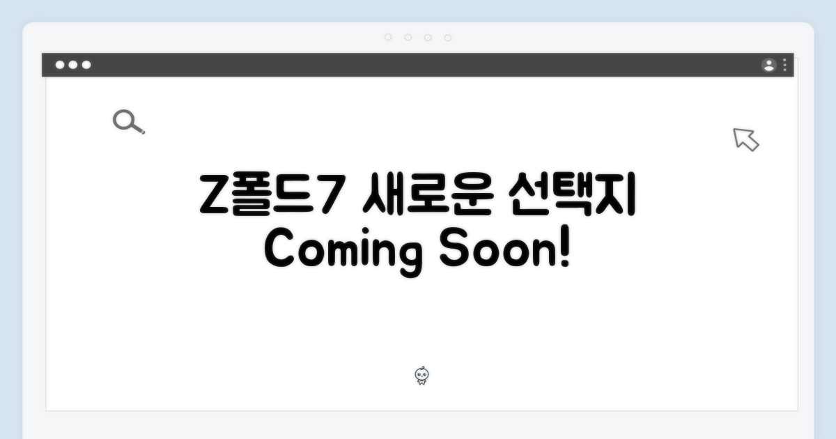 Z폴드7, 새로운 선택지