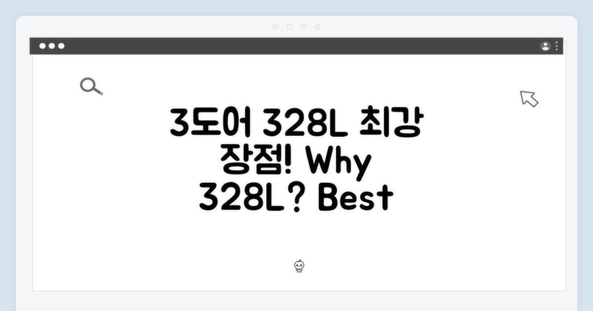 3도어 328L, 어떤 장점이?