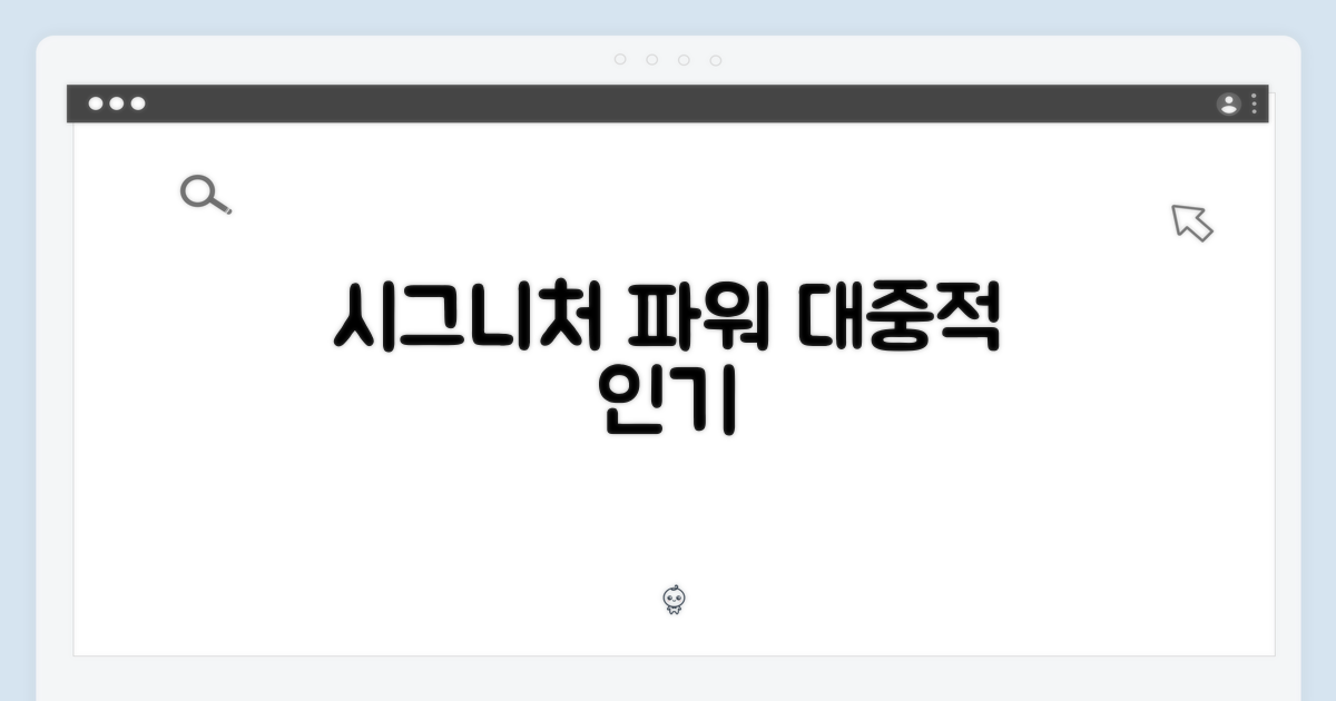시그니처의 힘, 대중적인 인기