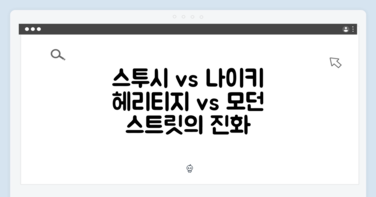 스투시 헤리티지 vs 나이키 모던