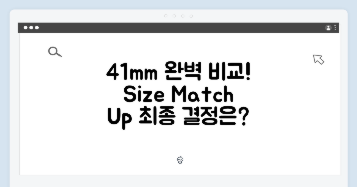 41mm 사이즈 완벽 비교