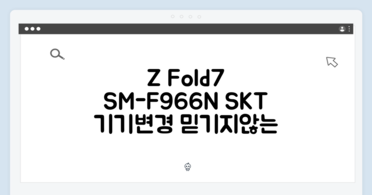 SM-F966N, Z Fold7 SKT 기기변경 믿기지 않아!